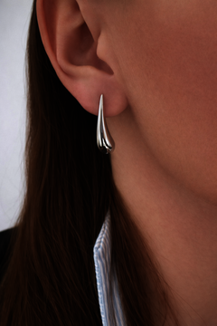 Stříbrné náušnice kapky na franc. zapínání